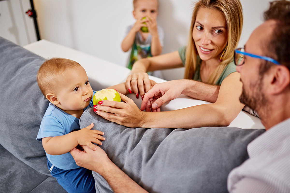 Father with Family