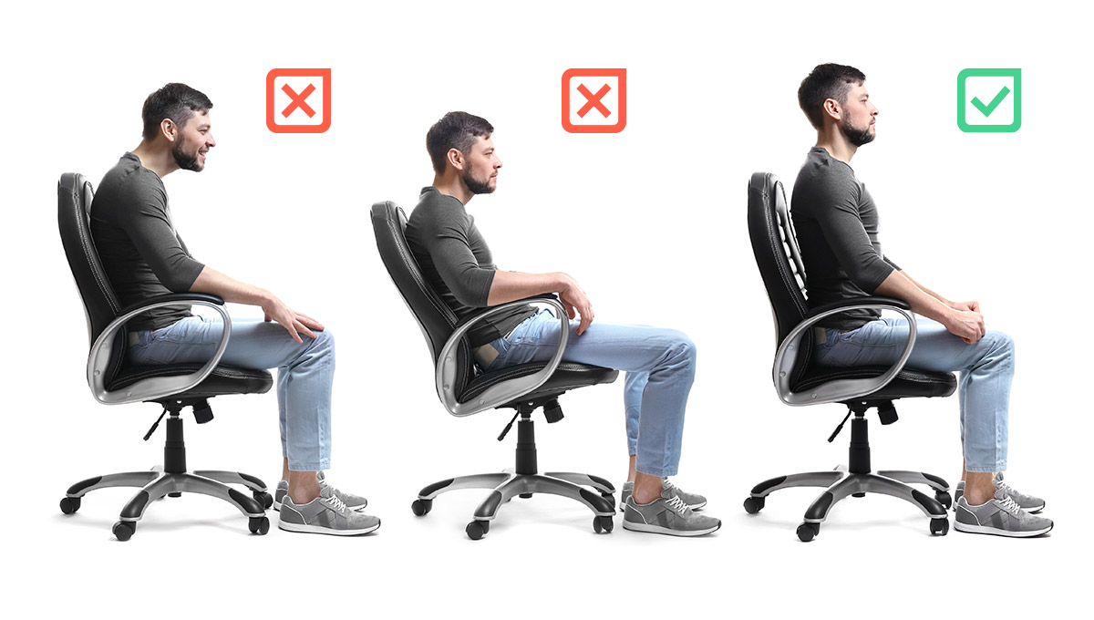 Man In Chair Slouching